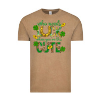 Vintage Coffee Who Needs Luck When You're This Cute St. Patricks Vintage Tee - BundleAndBundleShop