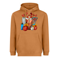 Meerkat Basketball Sunflower Frappe Heavyweight Hoodie - FaDigitalArtStudio