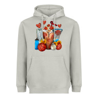 Moon Dust Basketball Sunflower Frappe Heavyweight Hoodie - FaDigitalArtStudio
