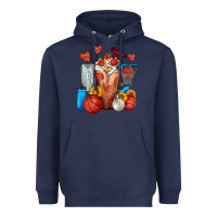 Navy Basketball Sunflower Frappe Heavyweight Hoodie - FaDigitalArtStudio
