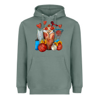 Sage Basketball Sunflower Frappe Heavyweight Hoodie - FaDigitalArtStudio
