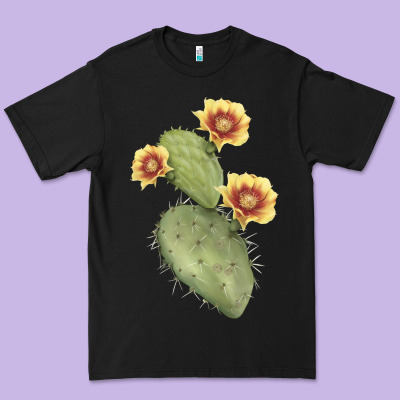Opuntia Phaeacantha Premium Tee Designed By Lillyallendesigns