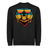 Black Retro bear Heavyweight Sweatshirt - Bettercallsaul