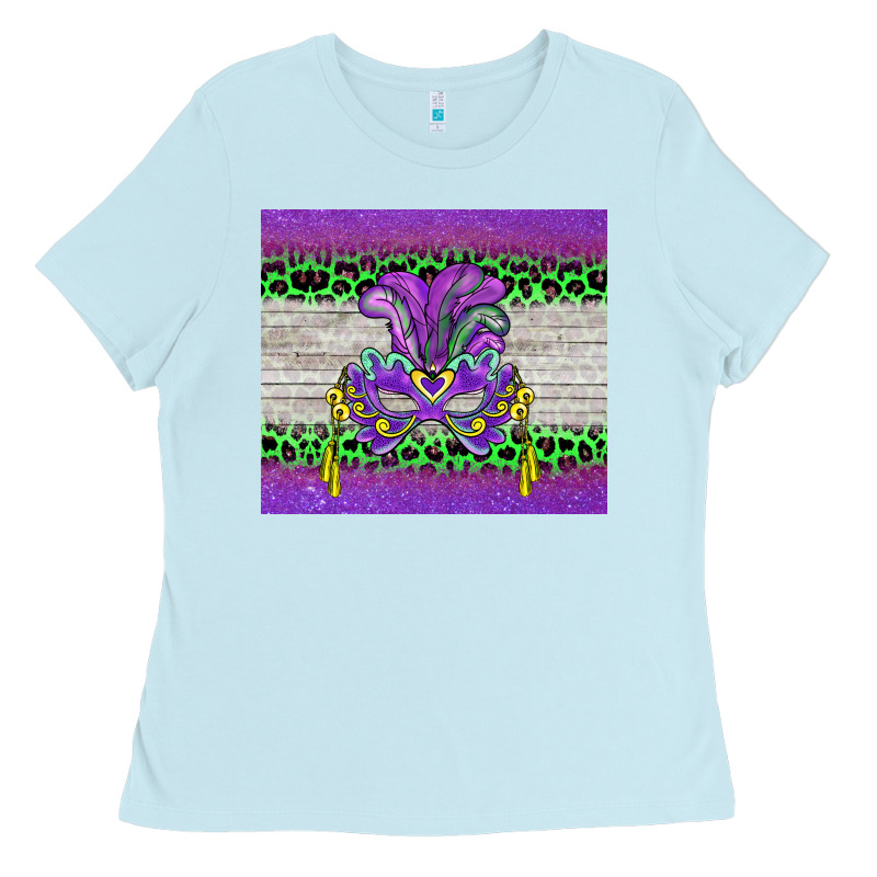 Mardi Gras  Mask Ladies Tee by BarkalooDesign | Teevron