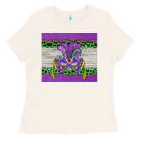 Bone mardi gras  mask Ladies Tee - BarkalooDesign