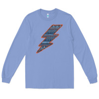 Colony Blue Western Orange Border Aztec Lightning Long Sleeve Tee - Bettercallsaul