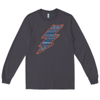 Smoke Western Orange Border Aztec Lightning Long Sleeve Tee - Bettercallsaul