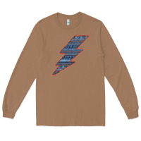 Toasted Coconut Western Orange Border Aztec Lightning Long Sleeve Tee - Bettercallsaul