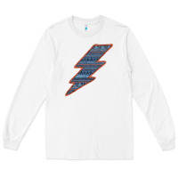White Western Orange Border Aztec Lightning Long Sleeve Tee - Bettercallsaul