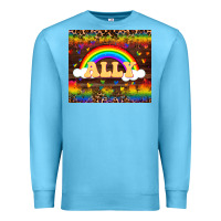 Ocean Blue Ally Premium Sweatshirt - FaDigitalArtStudio