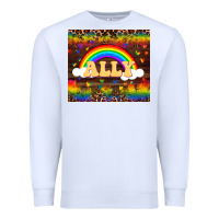 White Ally Premium Sweatshirt - FaDigitalArtStudio