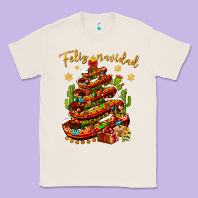 Christmas Feliz Navidad Classic Tee Designed By Bundleandbundleshop