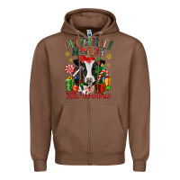 Chestnut have yourself a little christmas cow Zipper Hoodie - CowGirlArtShop