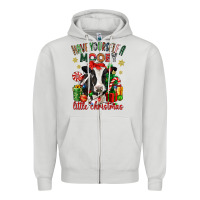 Dove Grey have yourself a little christmas cow Zipper Hoodie - CowGirlArtShop
