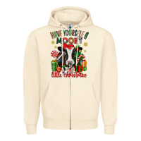 Sandshell have yourself a little christmas cow Zipper Hoodie - CowGirlArtShop