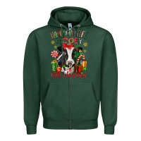 Sports Green have yourself a little christmas cow Zipper Hoodie - CowGirlArtShop