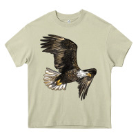 Mossy White Headed Eagle Heavy Core Tee - LillyAllenDesigns