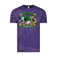 Cloud Purple Happy Saint Patrick'S Day With Clover Vintage Tee - BundleAndBundleShop
