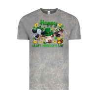 Cloud Rock Happy Saint Patrick'S Day With Clover Vintage Tee - BundleAndBundleShop