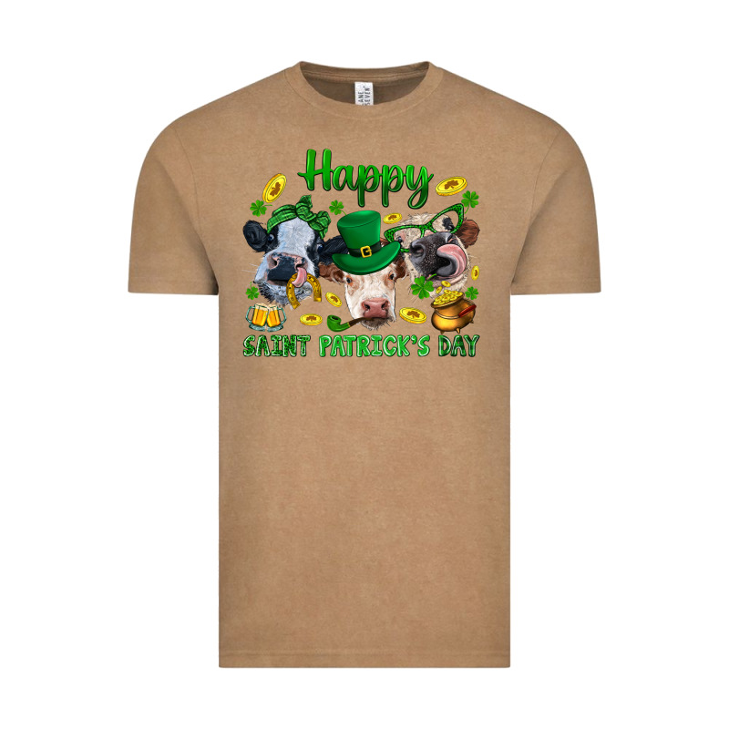 Happy Saint Patrick's Day With Clover Vintage Tee by BundleAndBundleShop | Teevron
