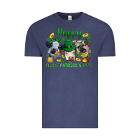 Vintage Denim Happy Saint Patrick'S Day With Clover Vintage Tee - BundleAndBundleShop