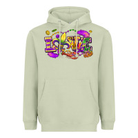 Matcha Love Mardi Gras Heavyweight Hoodie - FaDigitalArtStudio