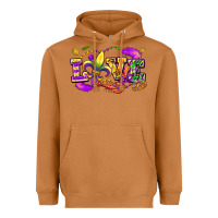 Meerkat Love Mardi Gras Heavyweight Hoodie - FaDigitalArtStudio