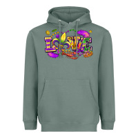 Sage Love Mardi Gras Heavyweight Hoodie - FaDigitalArtStudio