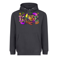 Smoke Love Mardi Gras Heavyweight Hoodie - FaDigitalArtStudio