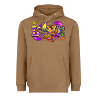 Toasted Coconut Love Mardi Gras Heavyweight Hoodie - FaDigitalArtStudio