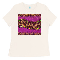 Bone mardi gras  leopard pink glitter bead Ladies Tee - BarkalooDesign