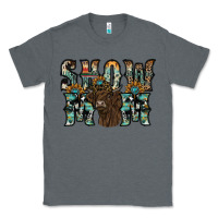 Charcoal Heather show mom highland cow Classic Tee - SublimationCraftShop