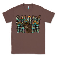 Chestnut show mom highland cow Classic Tee - SublimationCraftShop