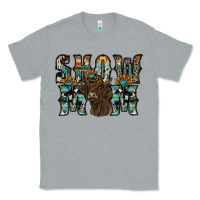 Heather Grey show mom highland cow Classic Tee - SublimationCraftShop