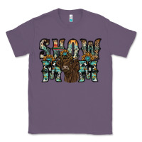 Lavender show mom highland cow Classic Tee - SublimationCraftShop