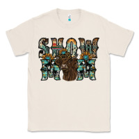 Natural show mom highland cow Classic Tee - SublimationCraftShop