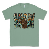 Sage show mom highland cow Classic Tee - SublimationCraftShop