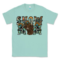 Seafoam show mom highland cow Classic Tee - SublimationCraftShop