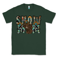 Sports Green show mom highland cow Classic Tee - SublimationCraftShop