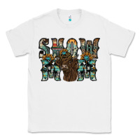 White show mom highland cow Classic Tee - SublimationCraftShop