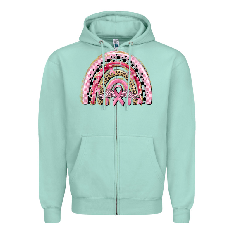 Cancer Rainbow Zipper Hoodie by CowGirlArtShop | Teevron