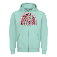 Seafoam cancer rainbow Zipper Hoodie - CowGirlArtShop