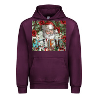 Mauve Wine Believe Urban Hoodie - CowhideDigitalArt