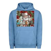 Pigment Pebble Blue Believe Urban Hoodie - CowhideDigitalArt