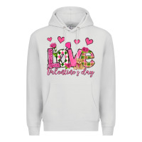Dove Grey love valentine's day olivia Premium Hoodie - OliviaCreatesArt
