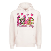 Pale Pink love valentine's day olivia Premium Hoodie - OliviaCreatesArt