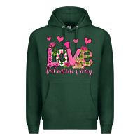 Sports Green love valentine's day olivia Premium Hoodie - OliviaCreatesArt