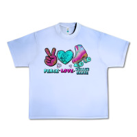 Grape Ice peace love roller skate Urban Heavy Tee - BundleAndBundleShop