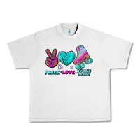 Peace Love Roller Skate Urban Heavy Tee | Teevron