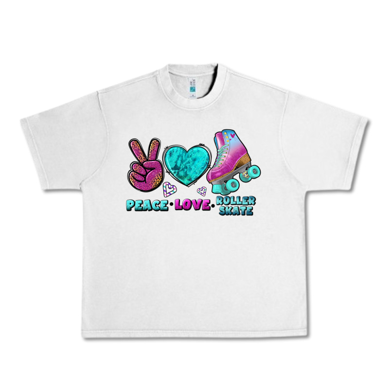 Peace Love Roller Skate Urban Heavy Tee by BundleAndBundleShop | Teevron